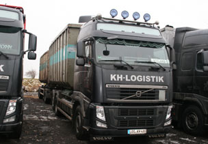 One of our modern Trucks with Containers